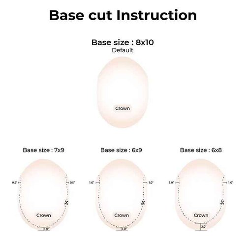 HAPPY&CC Toupee for Man Thin Skin PU Men's Hairpiece European Virgin Human Hair Replacement System Pieces Male Hair Prosthesis Unit for Men #4 Medium Brown with 40% Synthetic Gray 10x8inch