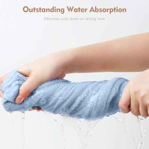 OEAGO Microfiber Hair Towel for Women: Christmas Stocking Stuffers for Women Teen Girls Kids Drying Wrap Towels for Curly Hair Head Accessories 3 Pacs Anti Frizz Mom Gifts