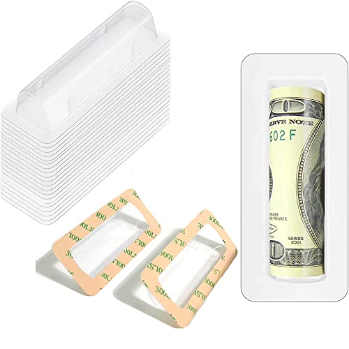 WESAPPINC Clear Chapstick Pouch Plastic Lip Balm Pouches for Gift Cards & Money Cards,Lip Balm Plastic Cover with Adhesive (35PACK)