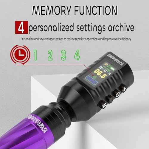 Wormhole Tattoo Gun 43pcs Tattoo Kit Wireless Tattoo Machine with Digital LED Display 1,800 mAh Battery Tattoo Cartridge Needles Tattoo Practice Pen Tattoo Supplies for Beginners WTK287 NEW