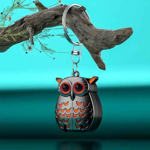 2-in-1 Foldable Owl Keychains Nail Clippers, German Professional Stainless Steel Mini Nail Clippers, Portable Foldable Owl Keychain Mini