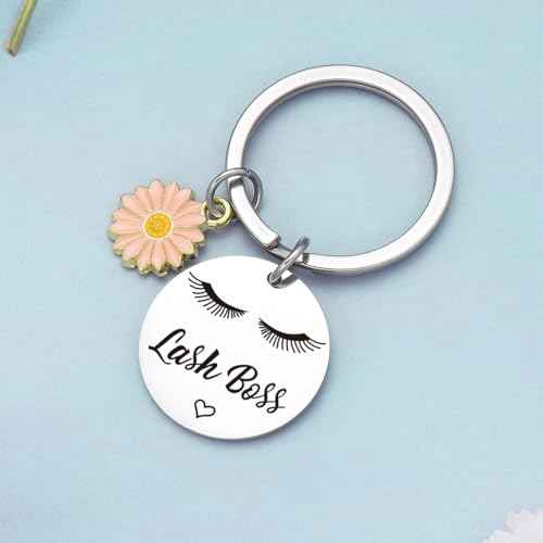 Lashes Girl Gift Makeup Artist Keyring Esthetician Appreciation Gift Cosmetologist Jewelry