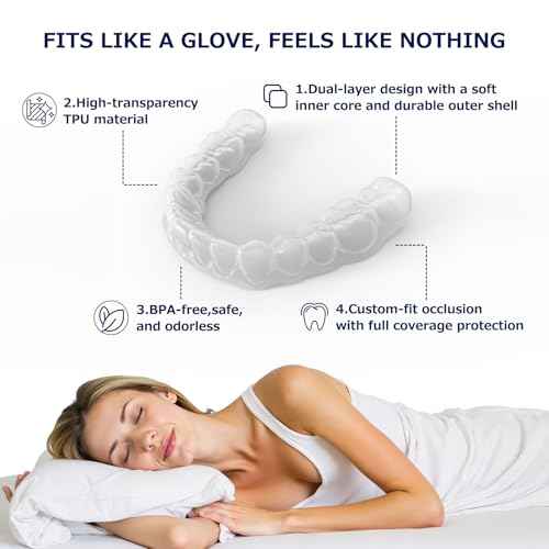 Custom Retainer, Clear Retainers for Teeth, Bite Night Guard for Adults & Kids, Mouth Guards for Grinding/TMJ/Bruxism/Teeth Clenching Nighttime