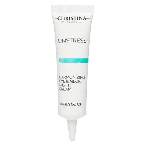 -CHRISTINA- Unstress Harmonizing Eye & Neck Night Cream with Retinol | Overnight Skin Repair | Eye Cream Revitalizes, Nourishes, and Hydrates your Skin 1 fl. oz (30 ml)