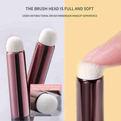 Lip Brush Lip Smudge Brush With Cap Lip Makeup Brush Multi-purpose Makeup Blending Brush for Home and Travel