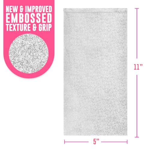 Colortrak Embossed Sheets Silver Aluminum Foil Pop-up Dispenser, 1000 Pre-cut Sheets Non-slip Textured for Hair Foil Coloring and Highlighting Applications, Silver, 5 x 11