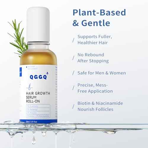Hair Growth Serum Roll-On 30ml | Patented Blend with 3% Rosemary, 3% Redensyl, 2% AnaGain, Biotin & Niacinamide | No-Rinse, Fast-Absorbing | For Thinning Hair & All Hair Types (1.01 Fl Oz (Pack of 1))