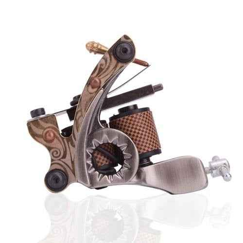 1TattooWorld New Cast 10 Laps Coils Tattoo Machine Liner Shader Tattoo Gun, OTW-M703