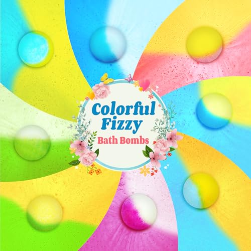 60 Pcs Bath Bombs Set - Massive Quantity Natural Bath Bombs for Kids/Women/Men Individually Wrapped Handmade Organic Bath Supplies Relaxing Kit - for Birthday, Christmas, Mother's Day