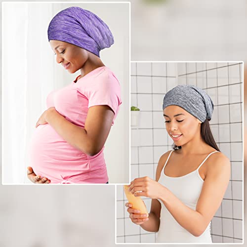 16 Pcs Satin Lined Sleep Cap African Silk Bonnet Beanie Double Layer Style Silk Hair Wrap Cover for Women (Fresh Style)
