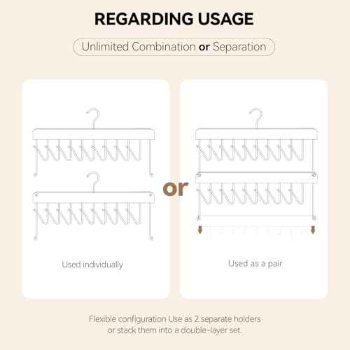 2 Pack Hair Extension Holder & Hanger ? Braiding Rack Stackable Hair Extension Storage Rack for Styling, Rotatable Wig Organizer Stand for Wigs, Hairpieces, Clip/Tape Ins and Accessories