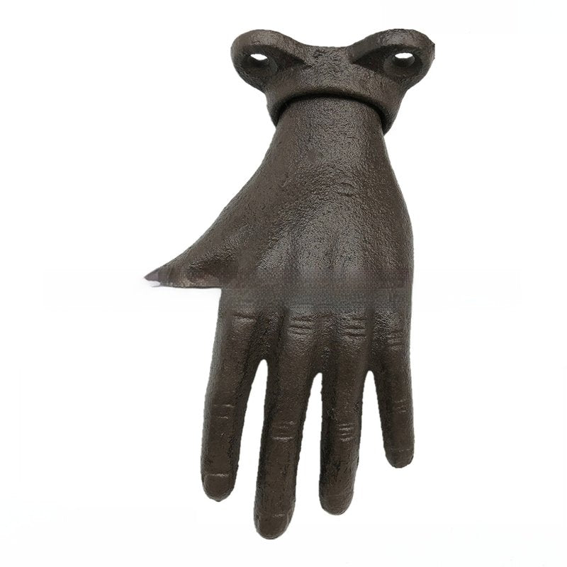 Wall-Mounted Coat Rack with Iron Hooks for Door Storage - European & American Style