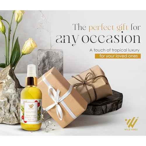 Wild Vibes Ylang Orange Blossom + Oud Luxury Body Oil for Women ? Hydrating Body Oil After Shower for Smooth, Youthful Skin ? Natural Moisturizer for Dry Skin ? 4 oz