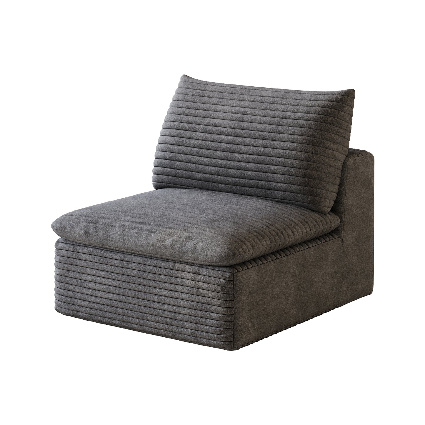 Modular Middle Seat - Dark Grey Fabric Cushion