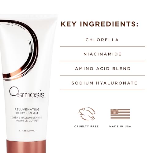 OSMOSIS REJUVENATING Body Cream Lotion, Boosts Collagen to Visibly Sculpt, Smooth and Tone Skin, 6.7 Fl Oz