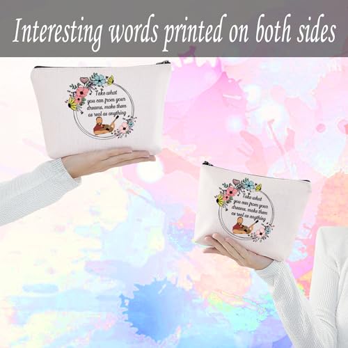 LEVLO DMB Fans Quote Pencil Case Take What You Can from Your Dreams Cosmetic Bag Band Music Gift for Mom BFF (as real as anything)