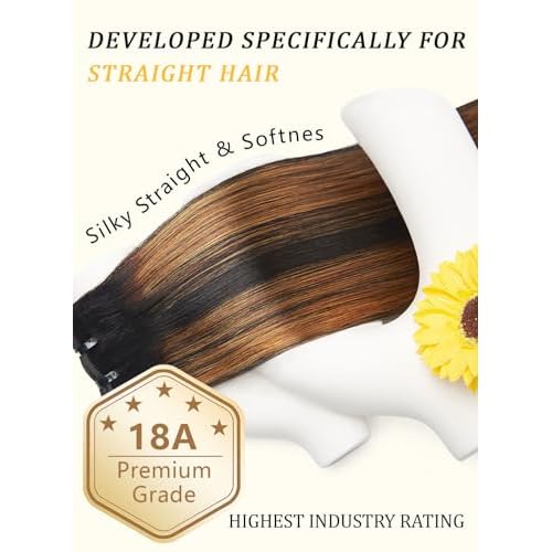 mlip Raw Indian Hair Bundle Straight, Enhanced Quality Bundle, 18A Virgin Hair 14 inches, No Tangle Shedding, Triple the Lifespan, Keep Texture Silky Soft After Multiple Washes, Highlight Color