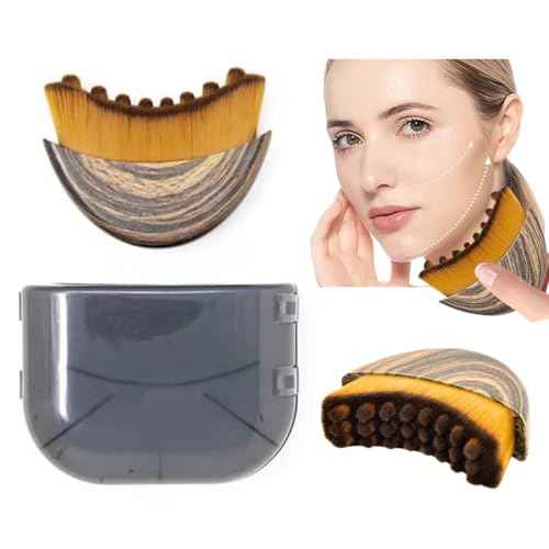 1/2 PCS Lymphatic Contour Face Brush for Sculpting ? Anti-Puffiness, Detox & Lift, Improves Skin Glow & Absorption (1 Pcs Contour Face Brush)