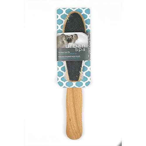Urban Spa Wooden Foot File for Calluses, Pedicures, Heels and Toes