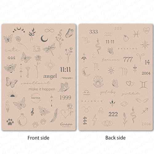 3PCS Rasmet Silicone Tattoo Training Pad 1.5mm Thickness Double Sided Pre-printed Gray Design Fine Line Tiny Tattoo Practice Skin for Tattoo Line Practice Tattoo Shading (3PCS Beige Pad)