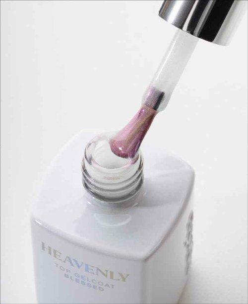 APRÉS Heavenly Top Gelcoat Set, 5-Pack Non-Wipe Nail Gel Polish Top Coat, Shimmery Long Lasting Topcoat