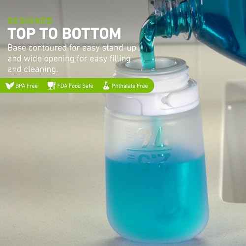 humangear GoToob+ 3-Pack (Large) | Refillable Silicone Travel Bottle | Locking Lid | Food-Safe Material, Clear/Green/Blue, Large (3.4 fl.oz.; 100ml)