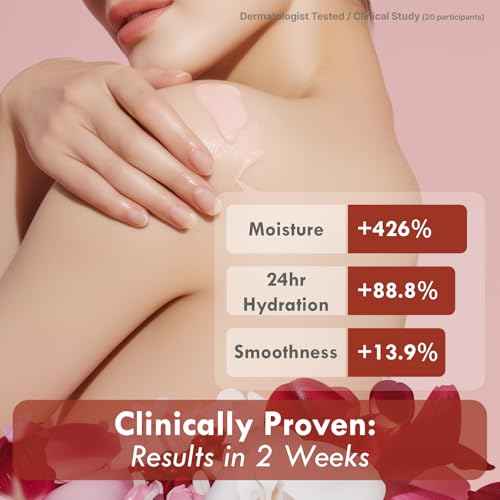Korean Red Bean Body Lotion for Women - 24-Hour Hydrating Moisturizer for Dry Skin with Peptides & Hyaluronic Acid for Smooth Sensitive Skin - Vegan & Cruelty-Free - 8.45 fl oz