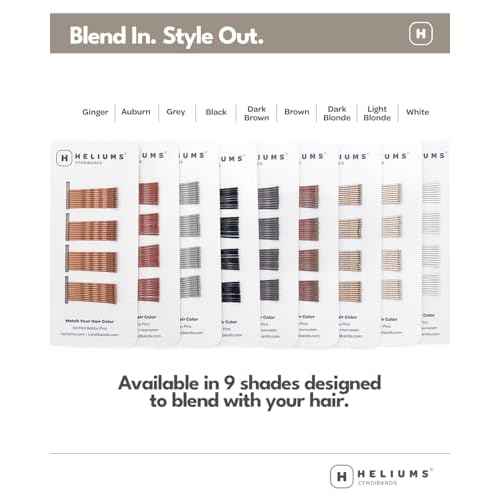 Heliums Mini Bobby Pins - Ash Blonde - 40 Pack, 1.5 Inch Small Hair Pins For Thin Hair & Kids