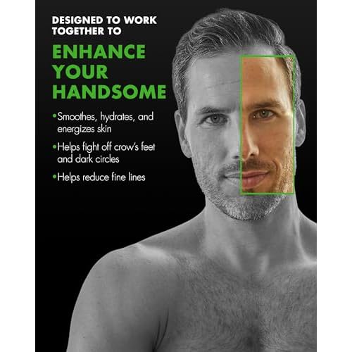 Tiege Hanley Skin Care Set for Men, Anti Aging Routine, System Level 3, Daily Face Wash, Facial Scrub, Two Moisturizers, Eye Cream, and Serum for Healthy, Hydrated Skin, Men¡¯s Skin Care, 6 Piece Kit