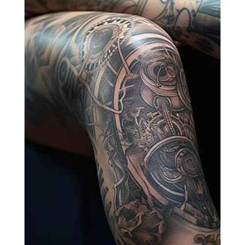 Tattoo Machine with Two Fast Charging Batteries Digital LED Display Rotary Tattoo Pen for Artists Black