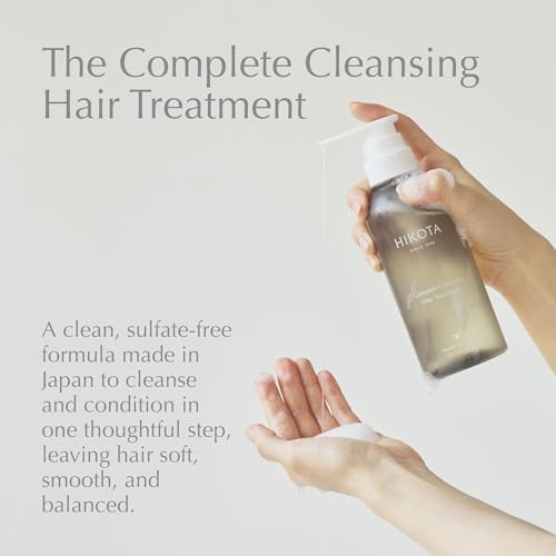HIKOTA Complete Cleansing Hair Treatment - Sulfate-free 2-in-1 Shampoo and Conditioner with Amino Acid to Repair and Hydrate - 10.1 oz