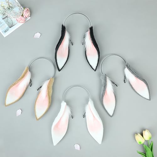 Faylay Women Cosplay Bunny Ears Rabbit Headband Animal Ears Furry Bunny Ears Party Accessories
