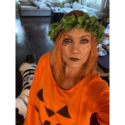 Floral Fall Christmas Flower Crown Vintage Nature Berries Festival Woodland Wedding Headband HD-02 (Green Leaf)