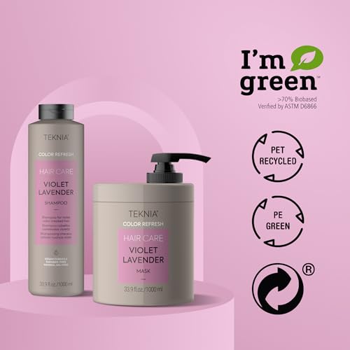 LAKM? Teknia Violet Lavender Color Refresh Shampoo, Color Depositing Shampoo for Purple Hair, 33.8 Fl Oz