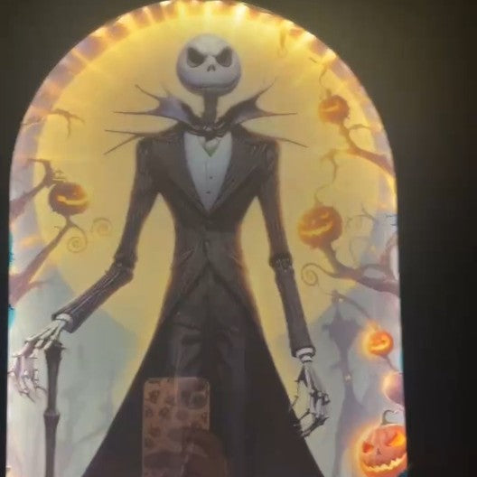 Ghost Holographic Mirror Halloween Decoration Multiple Styles & Sizes