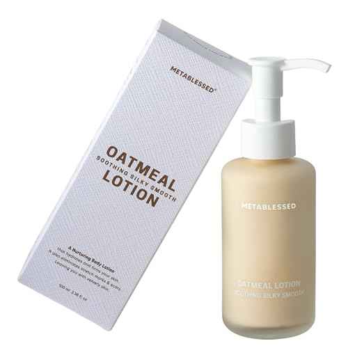 Organic Oatmeal Lotion - Nurtures Dry Itchy Skin Plant-Based Body Moisturizer with Aloe Vera + Shea Butter 3.38 fl. oz