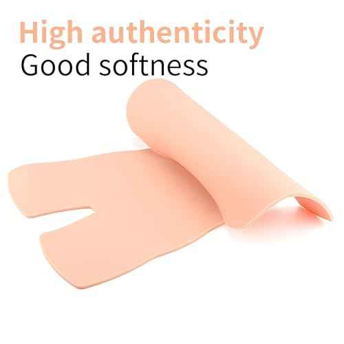 Full Back Tattoo Practice Skin - Soft Silicone, Both Sides, 6mm Thick, White, Water Repellent, Adult