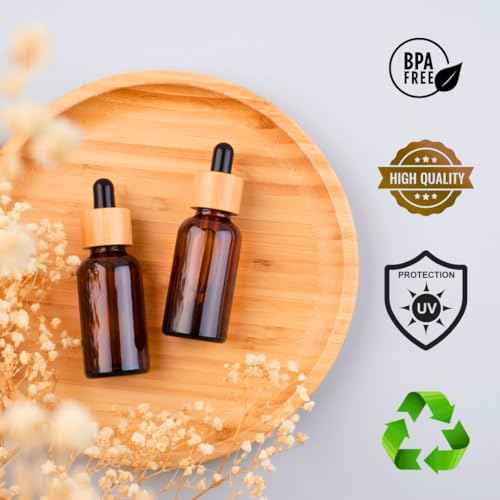 (4 Oz Pack of 2) Amber Glass Bottles With Caps And Droppers ? Refillable Containers For Essential Oils, Serums, Tinctures, Diy Skincare, And Liquid Storage.