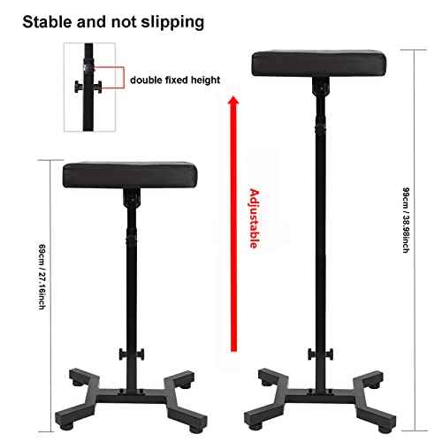HUOXOU Tattoo Arm Rest, Tattoo Arm Rest Stand, Arm Rest Tattoo, Tattoo Armrest, Four-corner base Stability Strongly, Adjustable Height, Thicken Soft Sponge Pad, Foldable Arm Rest Tattoo for Artist