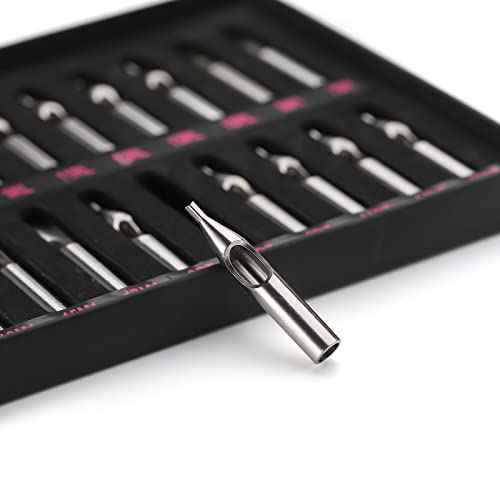 22pcs Tattoo Needle Tips Tattoo Stainless Steel Tips Set Mixed 3RL 5RL 7RL 9RL 11RL 13RL 15RL 18RL