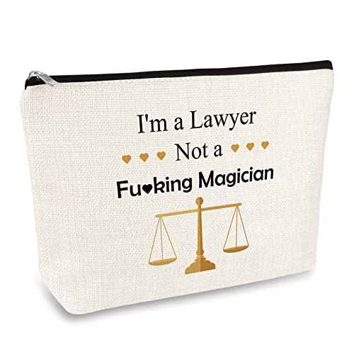 Lawyer Gifts for Women Funny Law Cosmetic Bag Law School Graduation Gift Future Lawyer Gift Makeup Bag Law Student Gifts Birthday Christmas Thanksgiving Gift for Lawyer Law Practitioner Travel Pouch