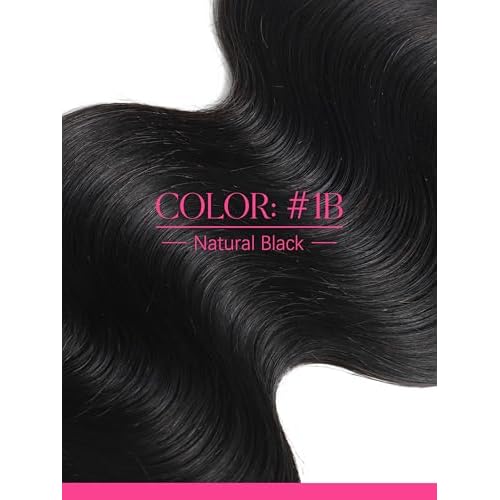 Lacer Body Wave Clip in Hair Extensions Real Human Hair, Seamless 22 Inch 7 Pcs 115g Wavy Human Hair Clip in Extensions for Women Natural Black