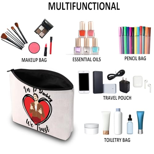 G2TUP P P Inspired Gift In Daddy We Trust Makeup Bag Daddy Cosmetic Bag P Fans Merch