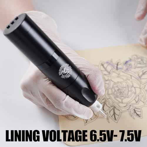 Dragonhawk Tattoo Kit Wireless Beginner Complete Tattoo Gun Machine Kit Lining Shading Practice Skin