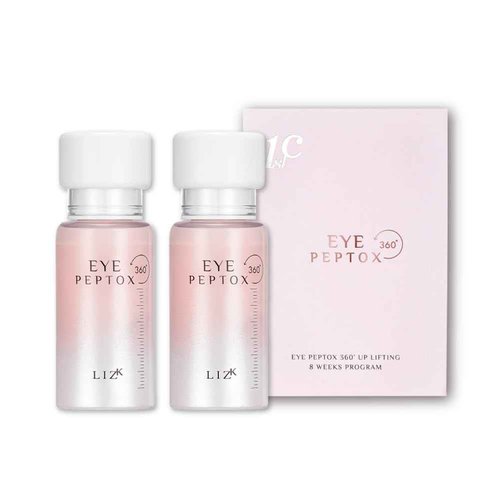 LIZK Eye Peptox 360°, Lifting Eye Cream, 10.000ppm Peptide, Eye Wrinkle Care for Fine Lines, Dark Circles and Puffiness, Firming & Hydrating, 1.16 oz. (Set of 2)