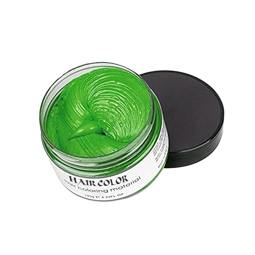 Green Hair Spray, Temporary Color Wax, Natural Coloring Material, Disposable Styling Clay for Cosplay, Party, Masquerade, Halloween (Green, 1 Pack)