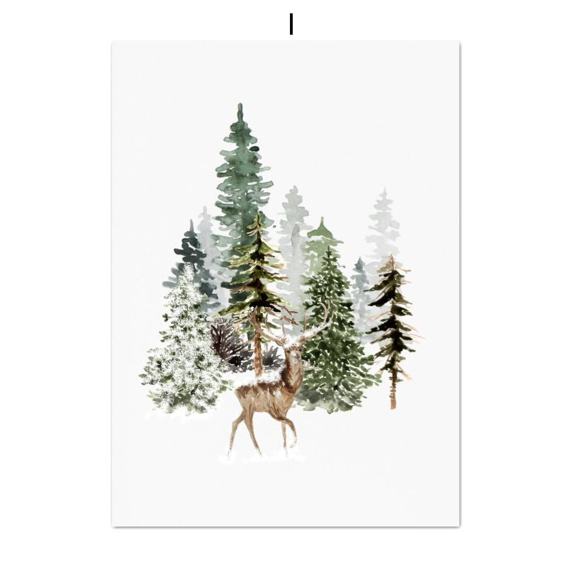 Christmas Holiday Decoration Canvas Poster - Multiple Sizes & Styles