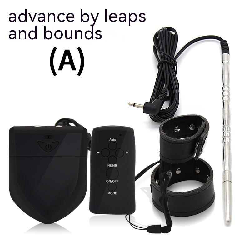 Men's Electric Shock Penis Ring Urethral Plug with Remote Control - Adult Wellness