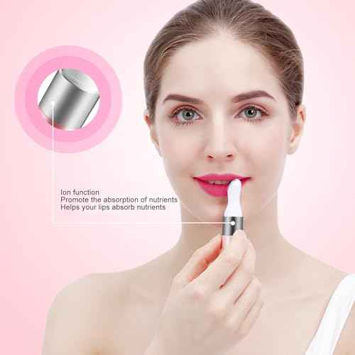 Lip Plumper Device, Smart Touch Lip Plumper Tool with Ultraviolet Light, Multi Vibration Ion Lip Enhancer, Portable Lip Massager Tool for All Skin Types