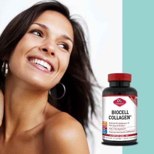 Olympian Labs Biocell Collagen II 1500mg Supplement Capsules Non-GMO, Gluten-Free, Allergan-Free - Supports Skin & Joint Health and Cartilage Producing Cells - Bulk 300 Capsules (100 Day Supply)